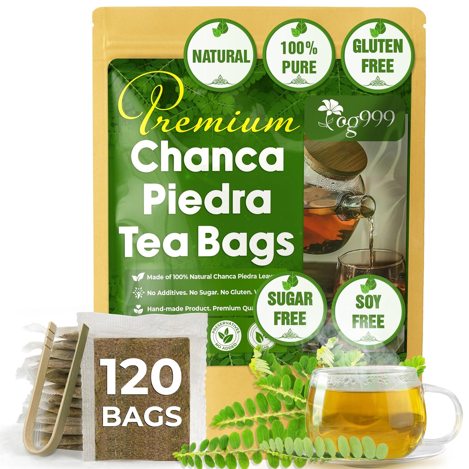 Dried Chanca Piedra Leaves, Chanca Piedra Tea “Stone Breaker” Tea Bags