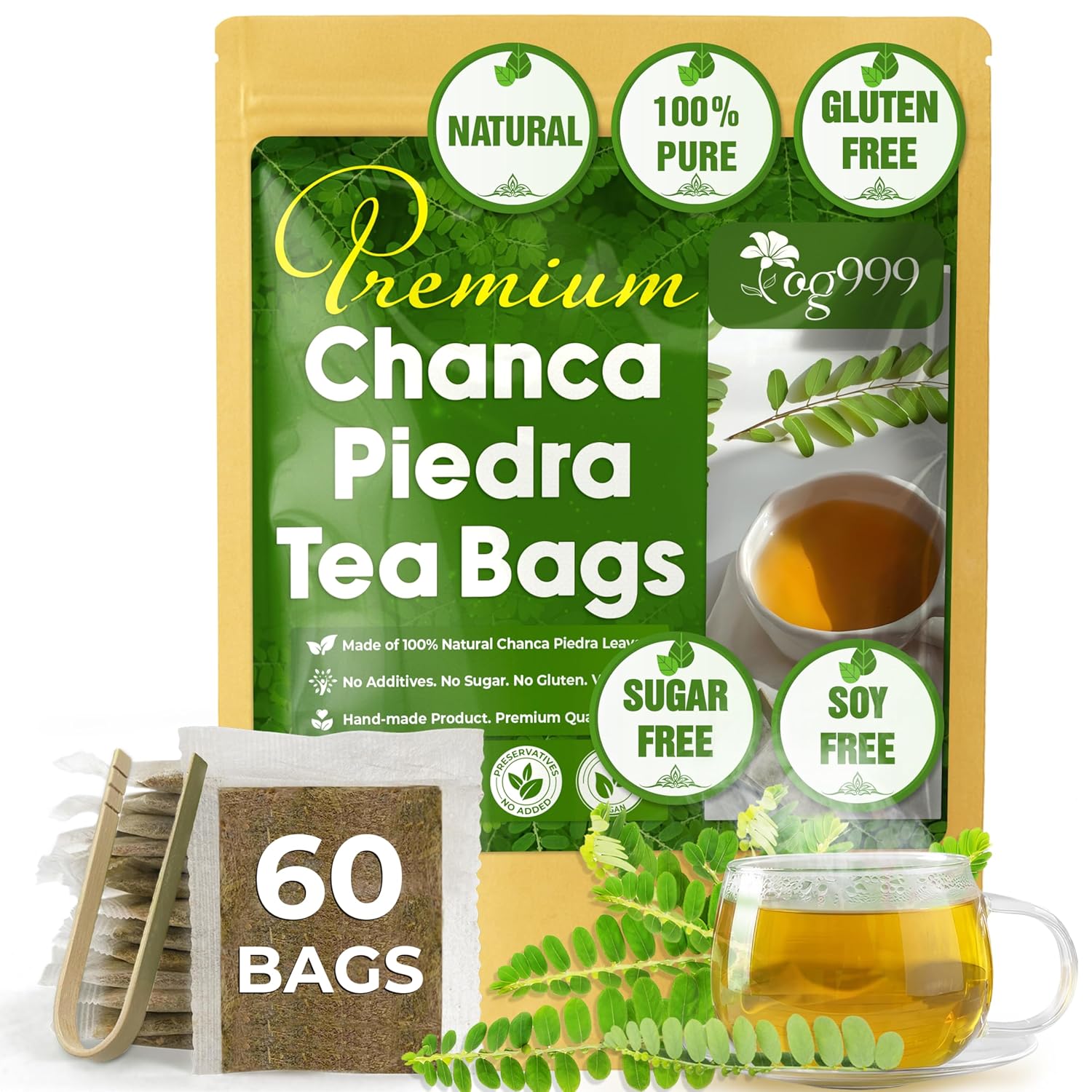 Dried Chanca Piedra Leaves, Chanca Piedra Tea “Stone Breaker” Tea Bags